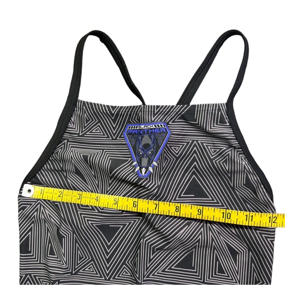 ADIDAS MARVEL Black Panther girls XL athletic cross back training swimsuit NWT - Picture 6 of 10